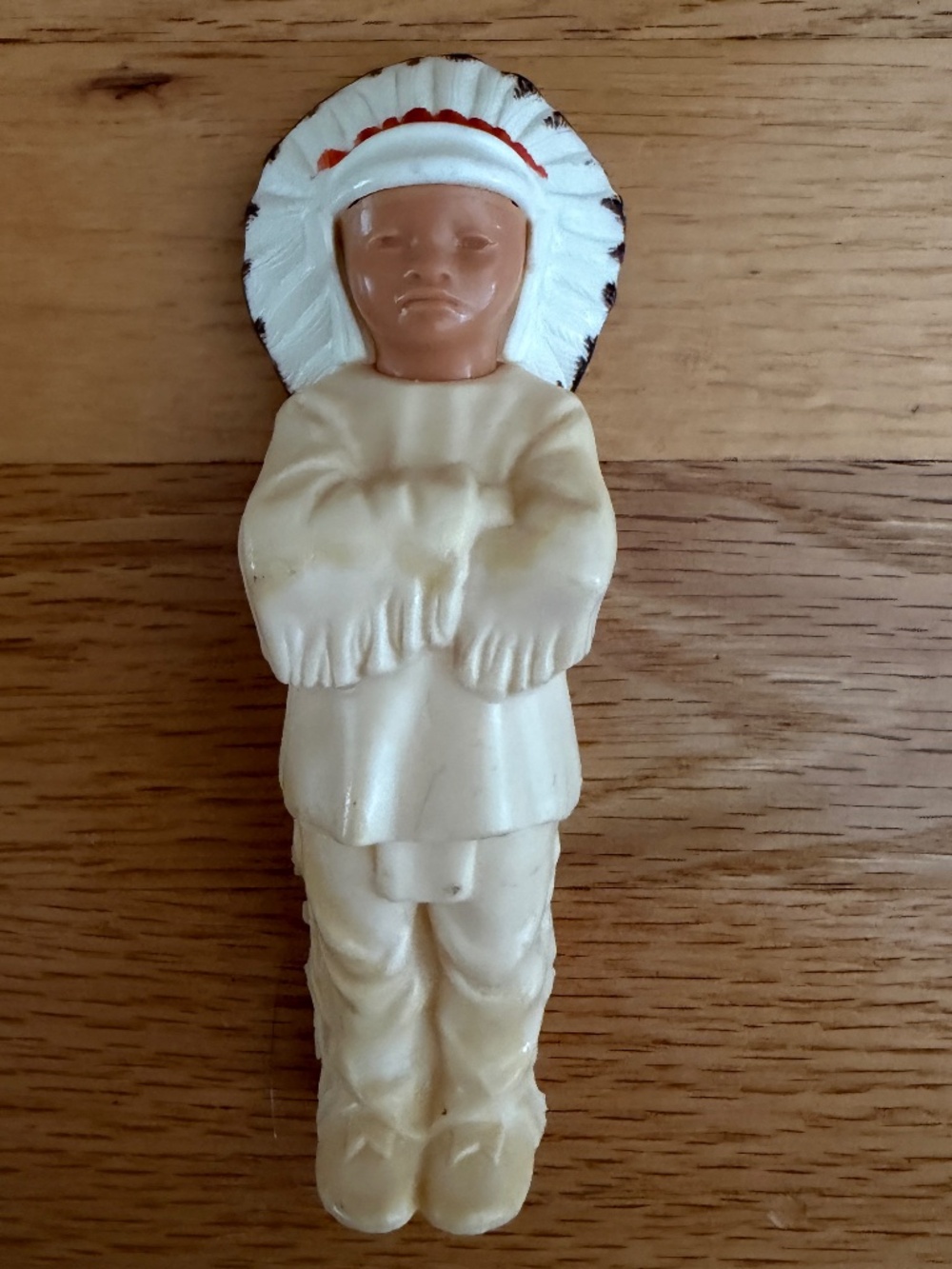 Vintage 1950s 1960s Native American Indian Chief Plastic